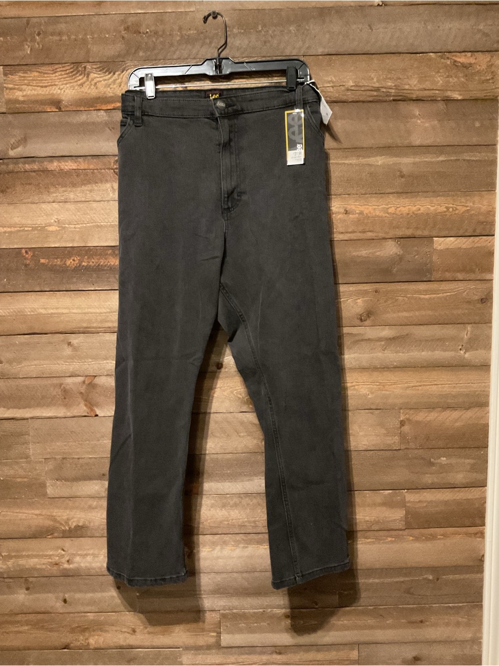 Lee Straight Leg High Rise Grayish Black Women’s Jeans Size 24W New NWT
